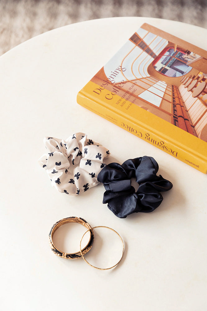 Black Bow - Scrunchies Duo