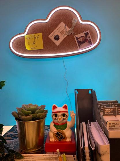 Cork board with LED - Cloud