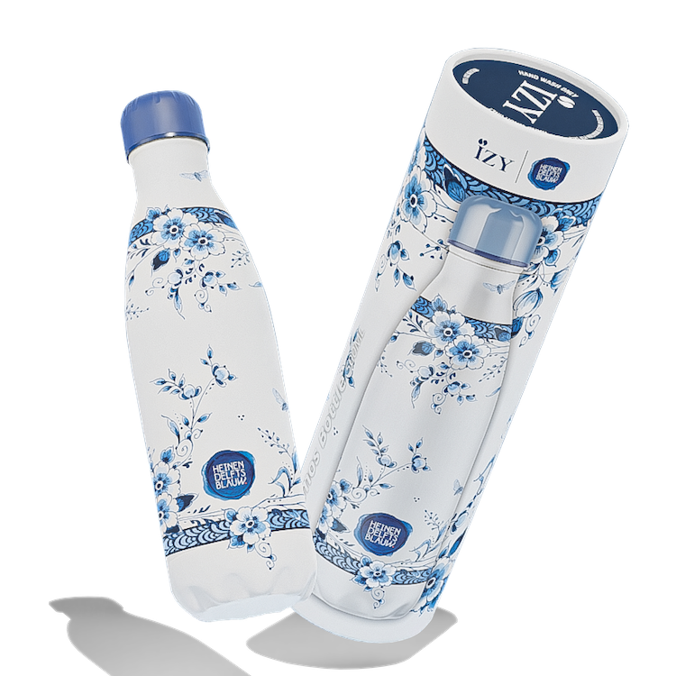 IZY Bottle - Delfts Blue - Faience - 500ml