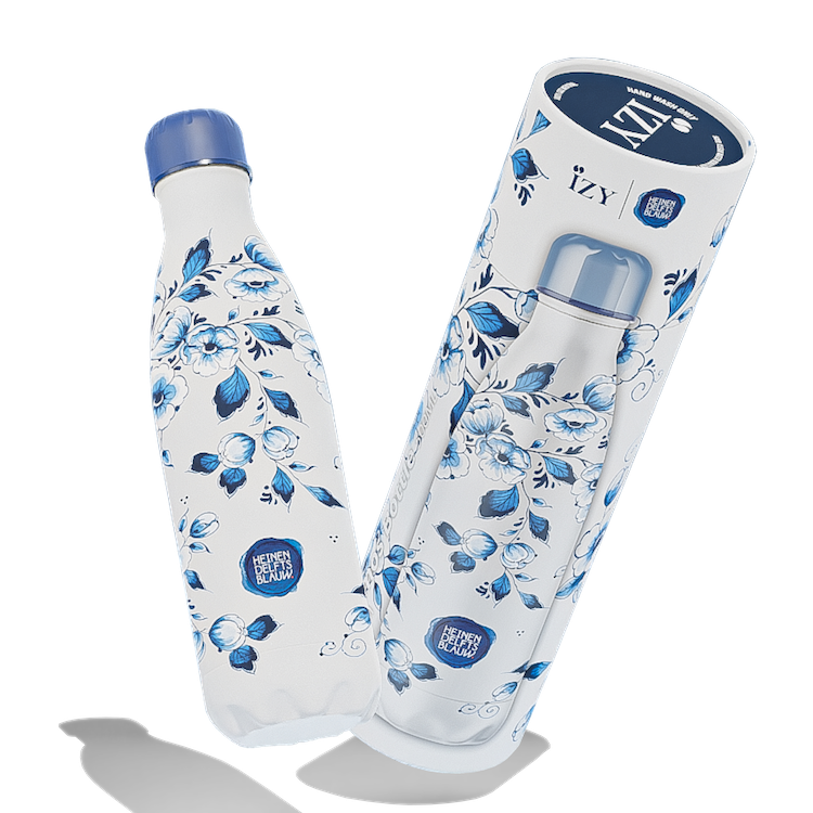 IZY Bottle - Delft Blue - Blossom - 500ml