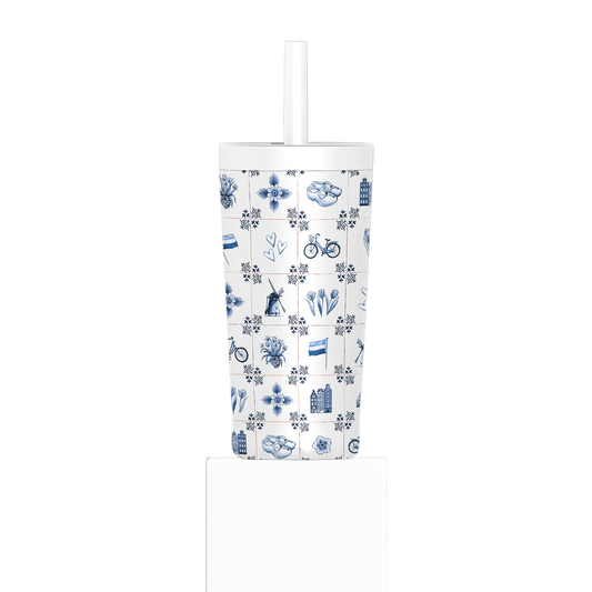 IZY Tumbler - Dutch Tiles - 500ml