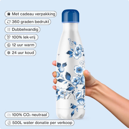 IZY Bottle - Delft Blue - Blossom - 500ml