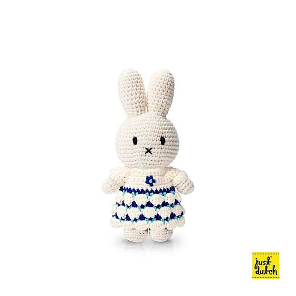 Gehaakt pluche Miffy-konijntje - Delftsblauw 