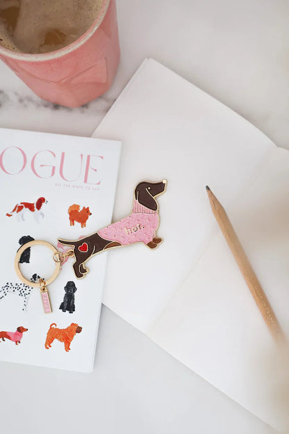 Hot Dachshund - Keychain