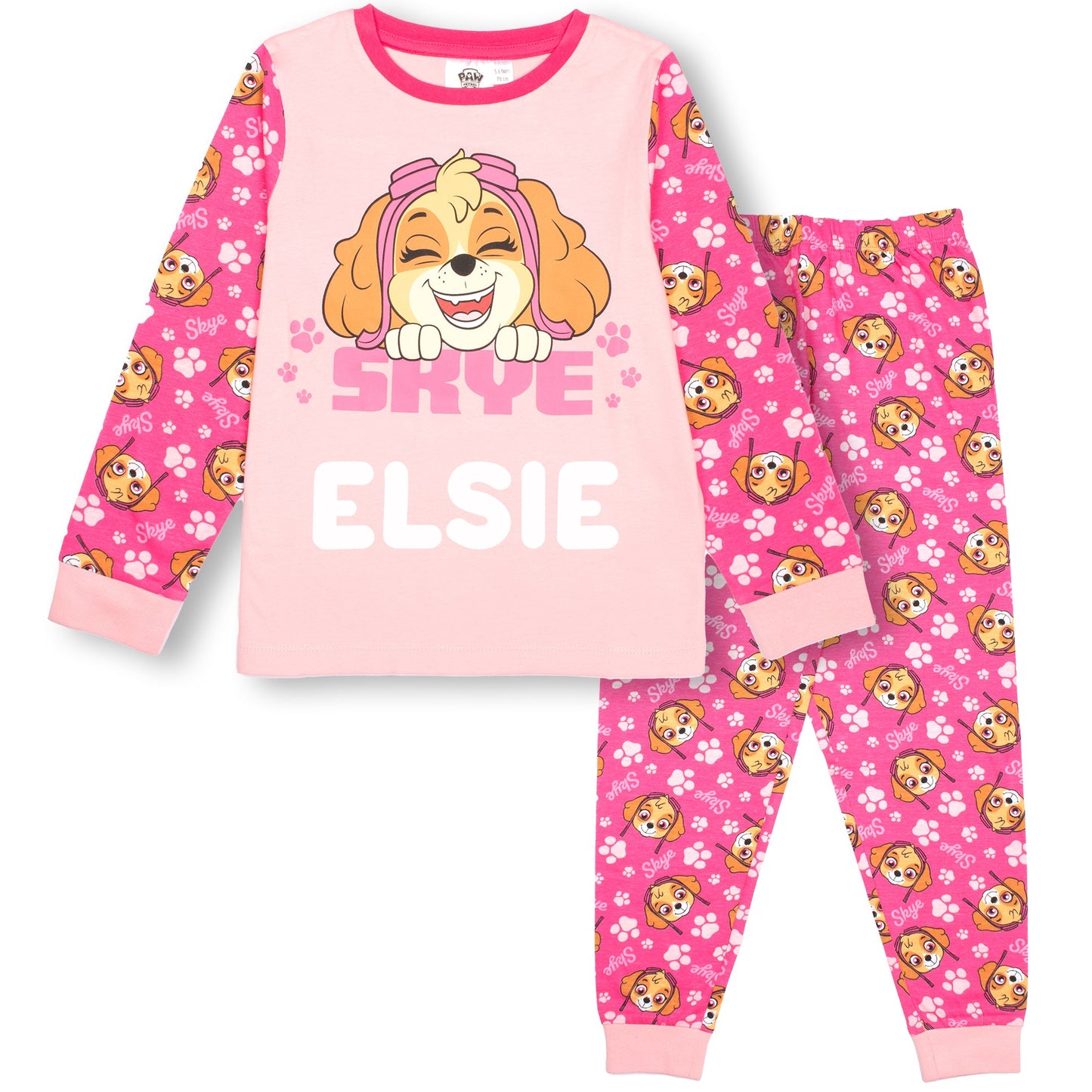 Personalised Paw Patrol Skye Pyjamas for Girls | Fringoo