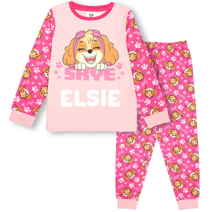 Personalised Paw Patrol Skye Pyjamas for Girls | Fringoo