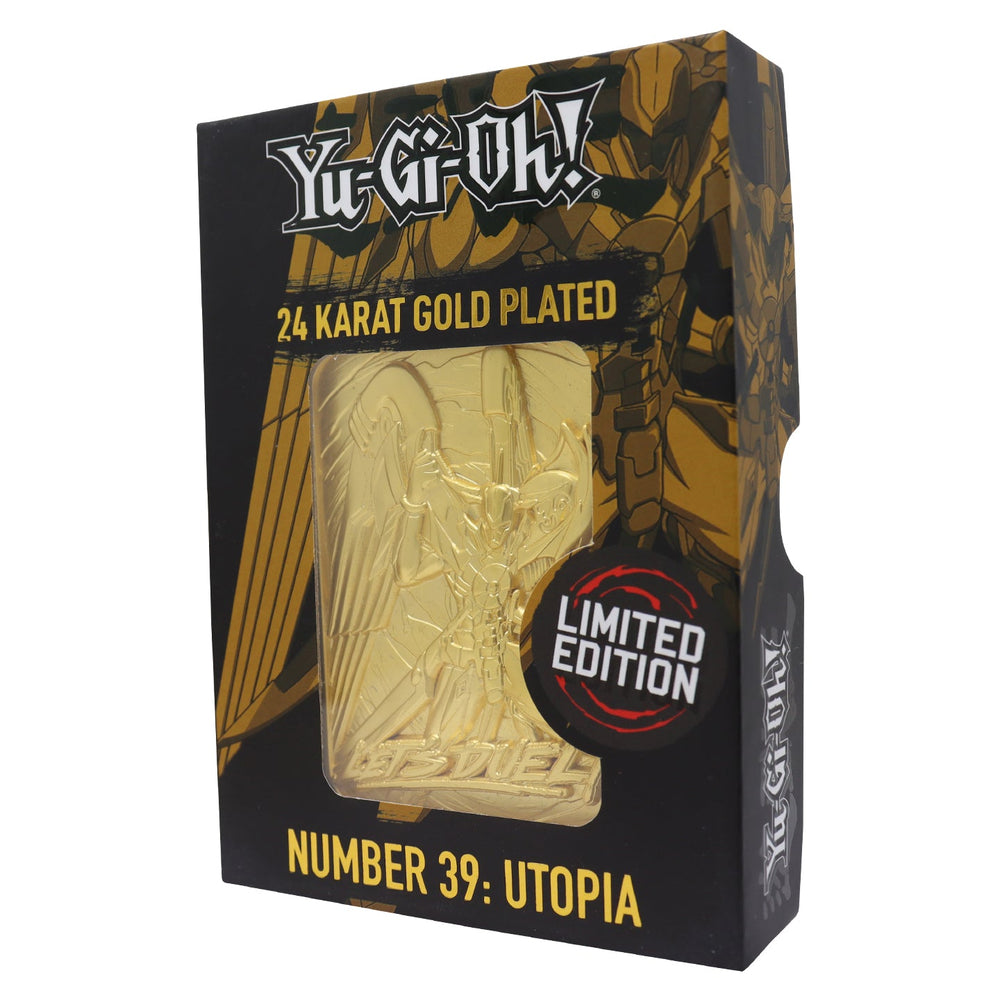 Carte métal collector Yu-Gi-Oh! - 24K Gold Plated Number 39: Utopia