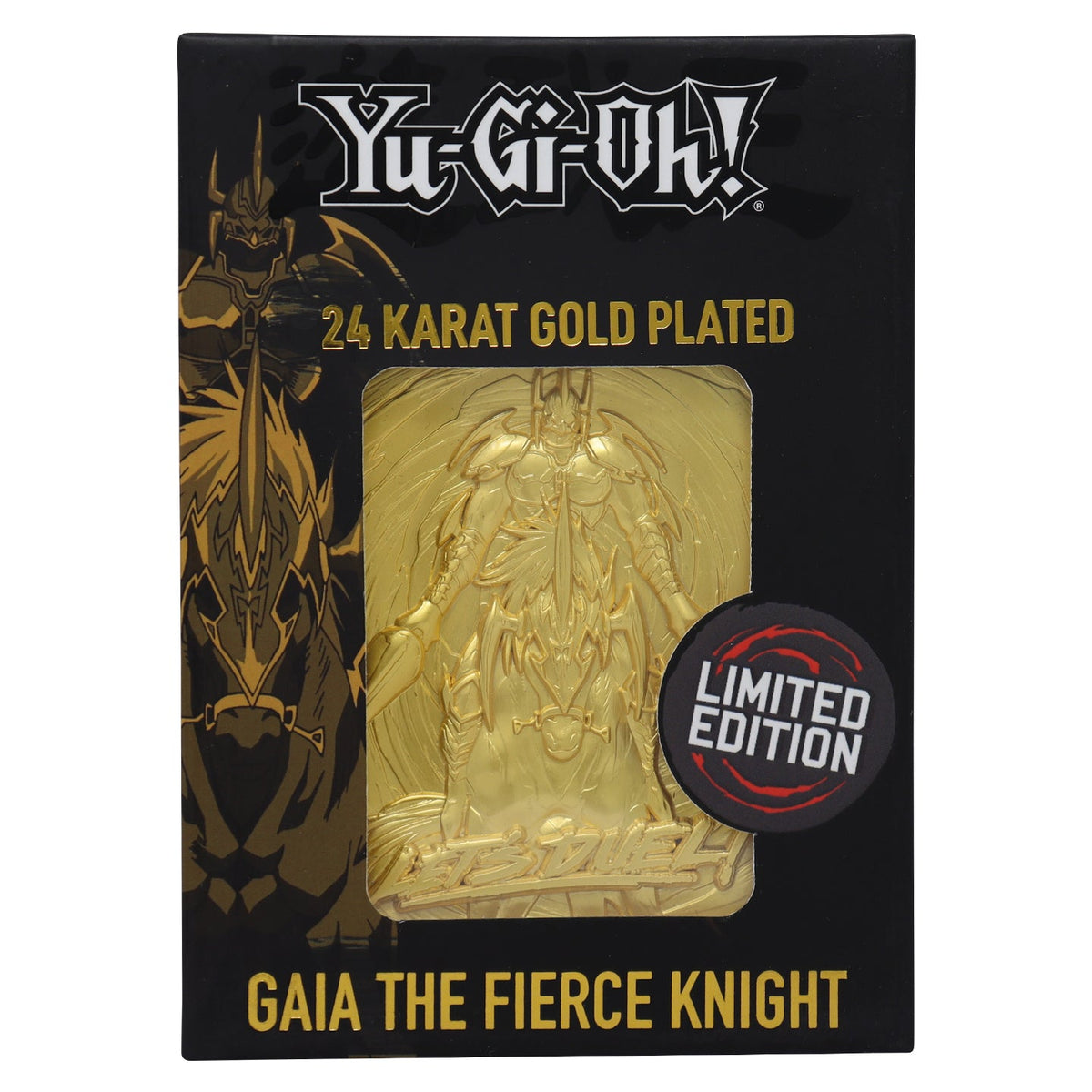Yu-Gi-Oh! Collector Metal Card - 24K Gold Plated Gaia the Fierce Knight