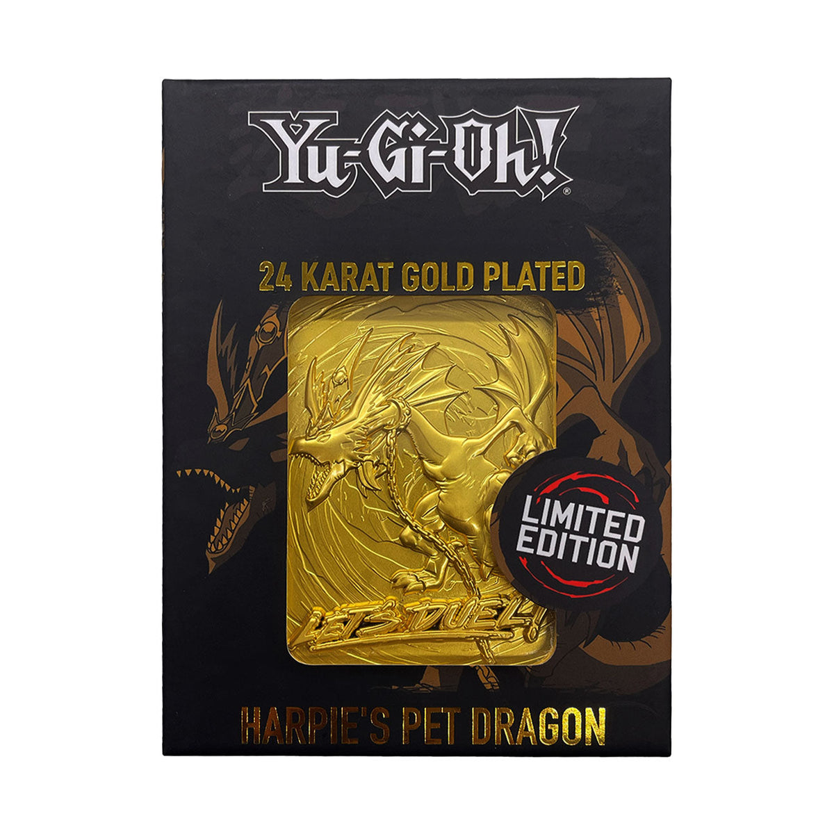 Yu-Gi-Oh! Collector's Metal Card - 24K Gold Plated Harpie Pet Dragon