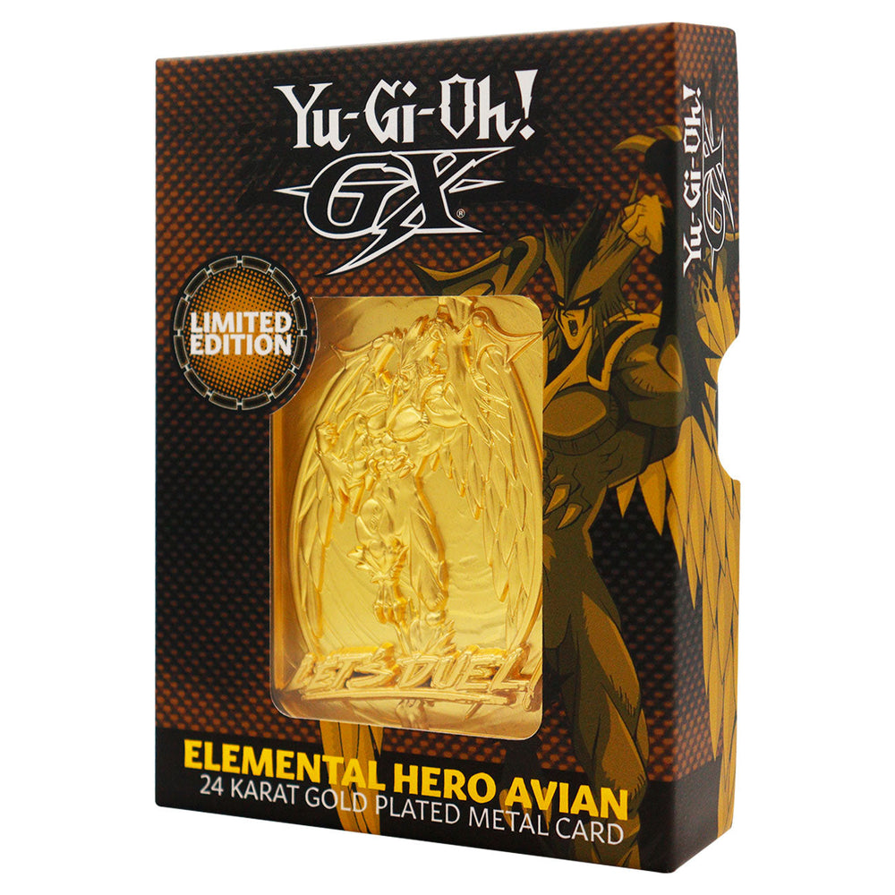 Lingot plaqué or collector Yu-Gi-Oh! - GX Elemental Hero Avian 24K