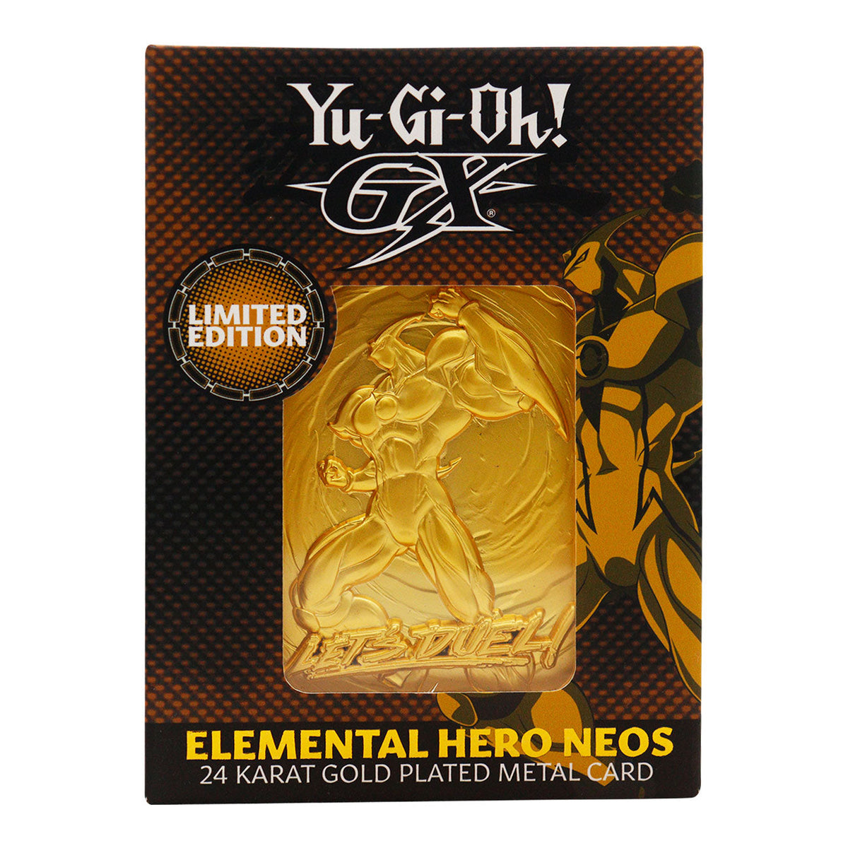 Yu-Gi-Oh! GX Elemental Hero Neos 24K Gold Plated Collector Bar