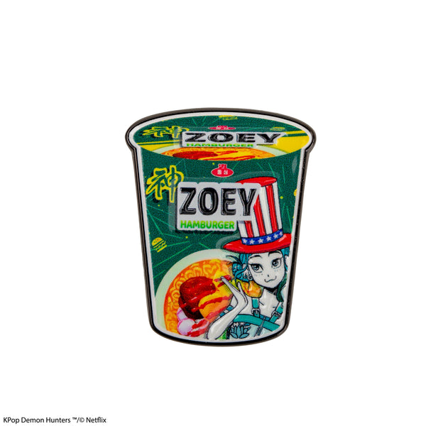 Zoey's Noodles Hamburger Pin