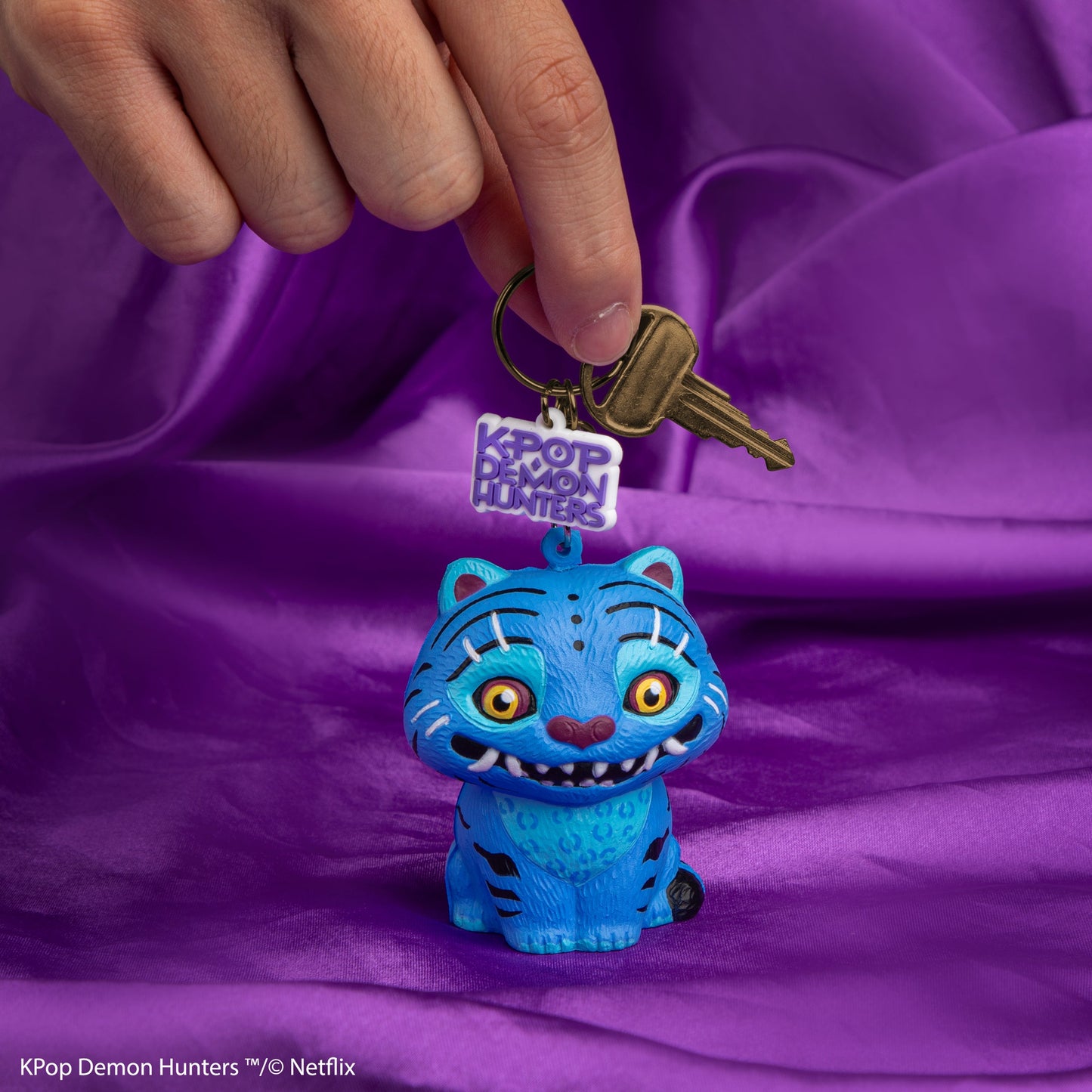 Derpy Tiger Squishy Keychain