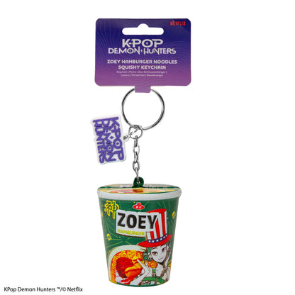 Squishy Zoey Hamburger Keychain