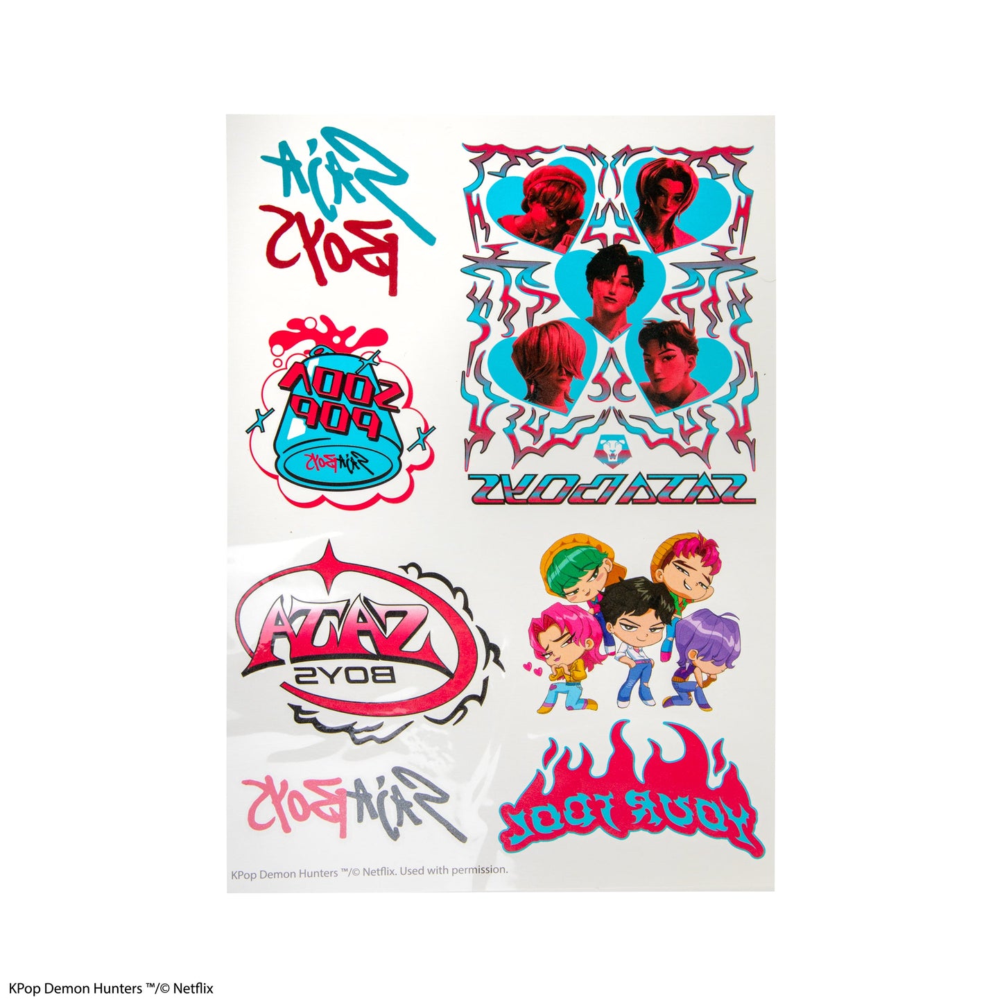 KPop Demon Hunters Temporary Tattoos