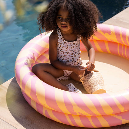 Piscine pour enfants - Rose - Rayures vibrantes
