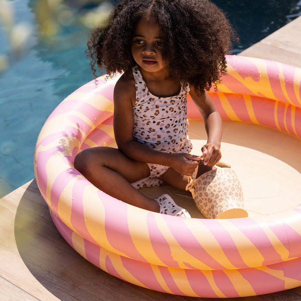 Piscine pour enfants - Rose - Rayures vibrantes