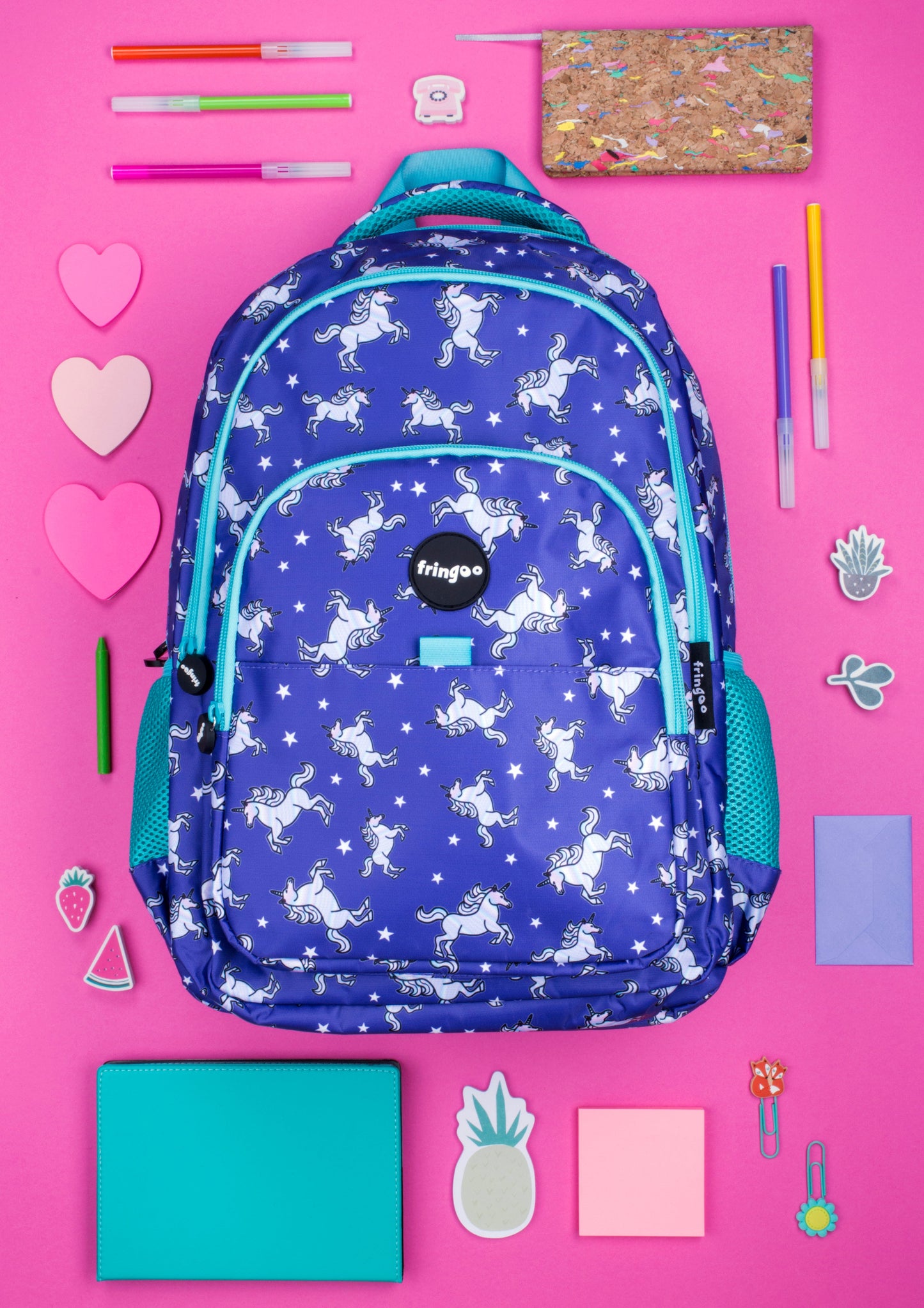 Multi-Compartment Backpack - Unicorn Sky