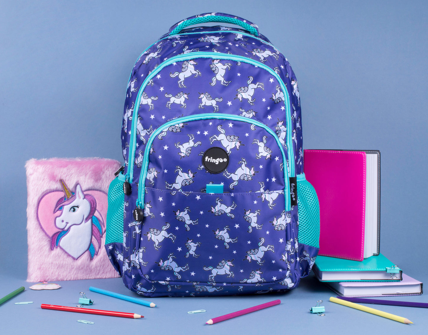 Multi-Compartment Backpack - Unicorn Sky
