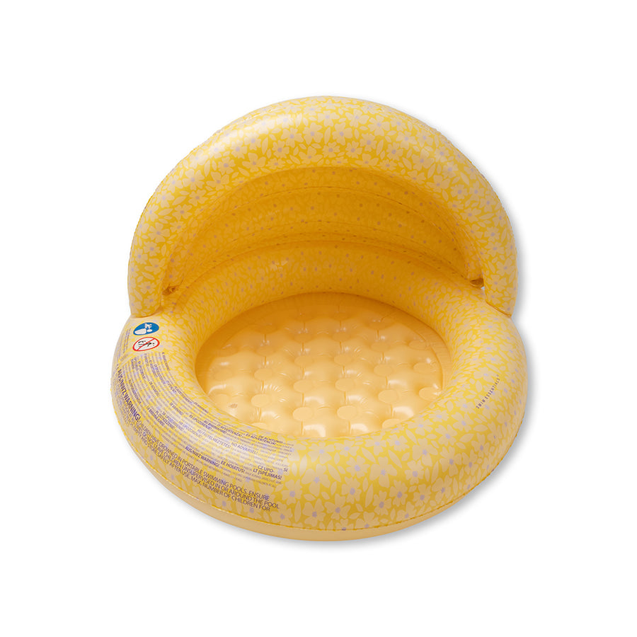 Kids Pool - Yellow - Florish - Ø 100 cm with Canopy