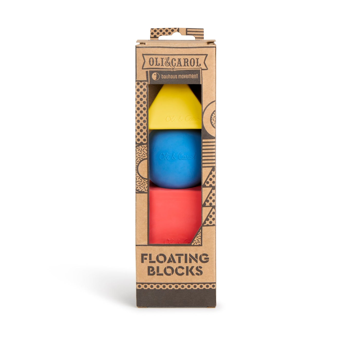 3 Figurines géométriques Blocs de jeu à empiler pour bébés Couleurs de base