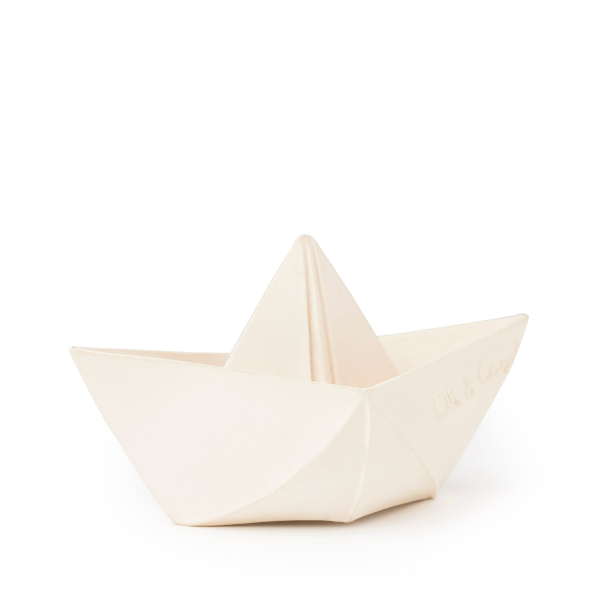 White origami boat