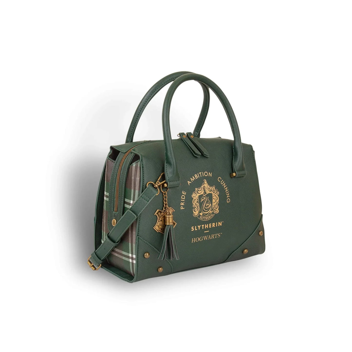 Luxe geruite Harry Potter-handtas - Slytherin