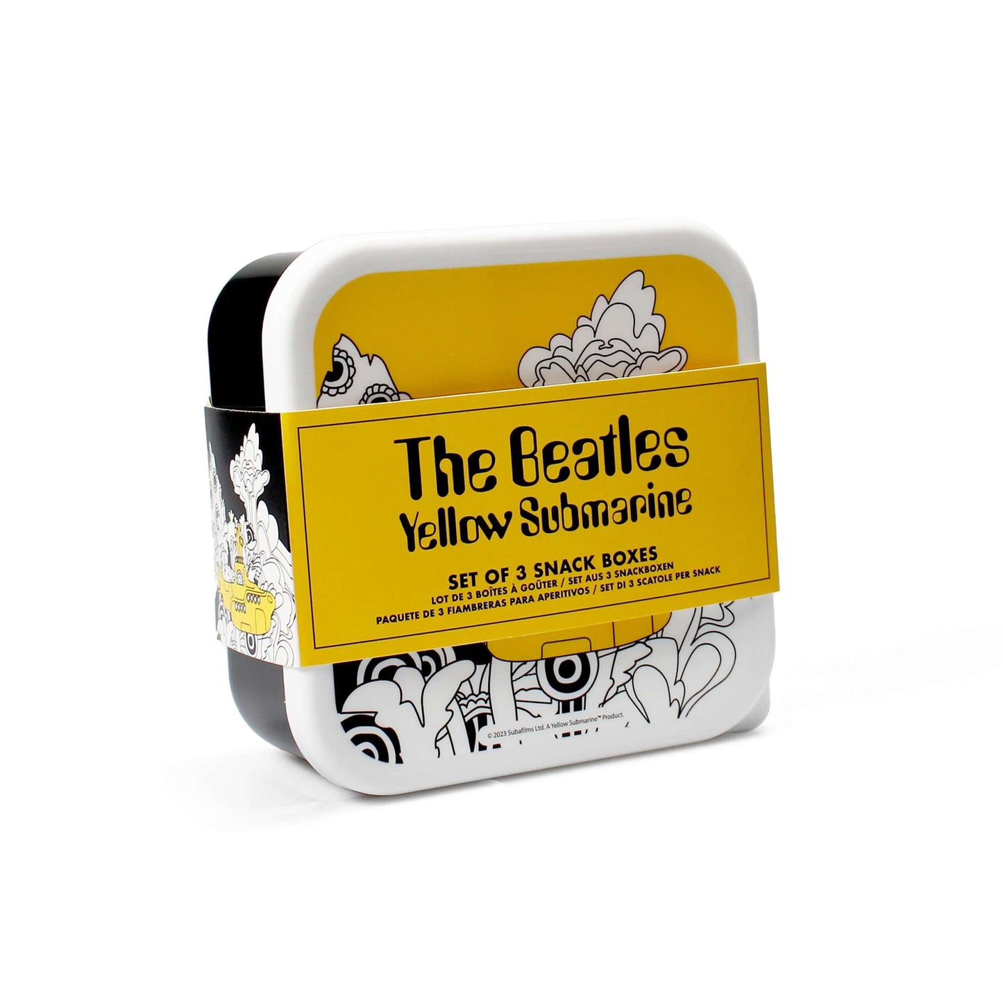 Set of 3 The Beatles Yellow Submarine Snack Boxes