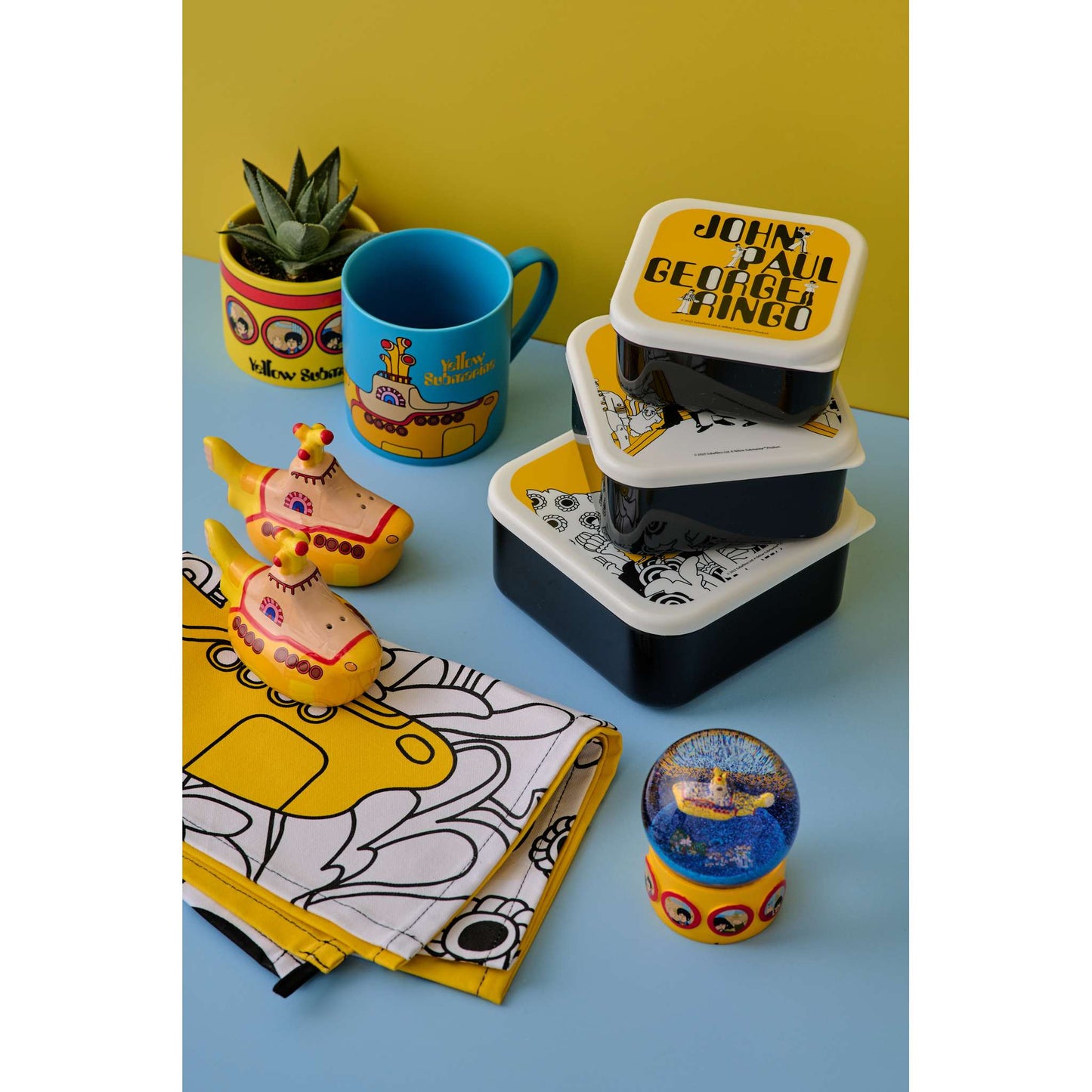 Set of 3 The Beatles Yellow Submarine Snack Boxes