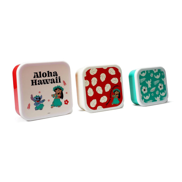Set van 3 Disney-lunchboxen - Lilo & Stitch