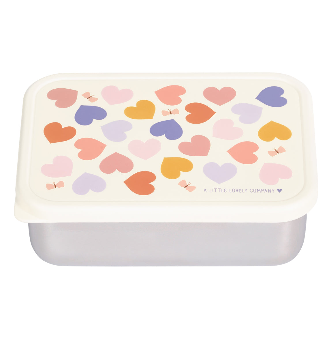 Boîte à déjeuner en inox - Cœurs – A Little Lovely Company