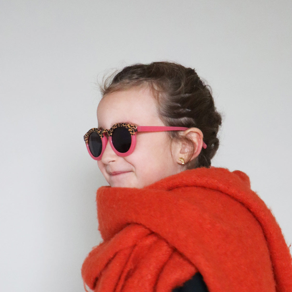 Lunettes de soleil Enfant Hop'Pop – Léopard Transparent – CAT 3