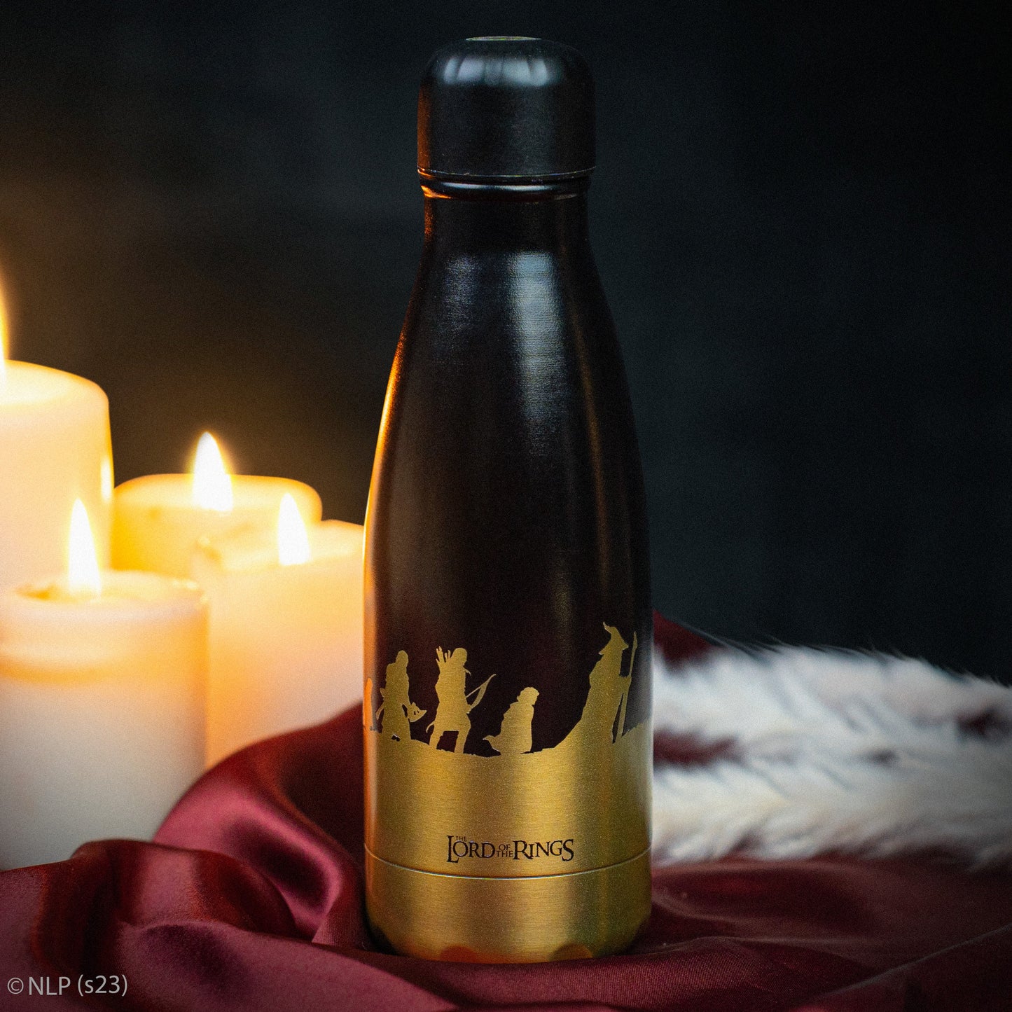 Golden Fellowship of the Ring Water Bottle
