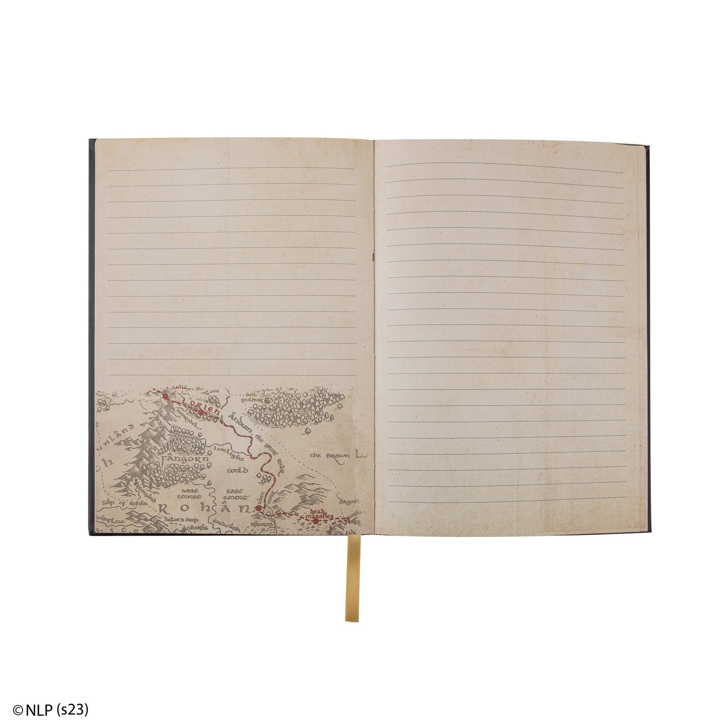 Middle-earth notebook with included map