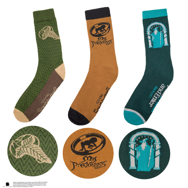 Set of 3 Pairs of Lord of the Rings Socks