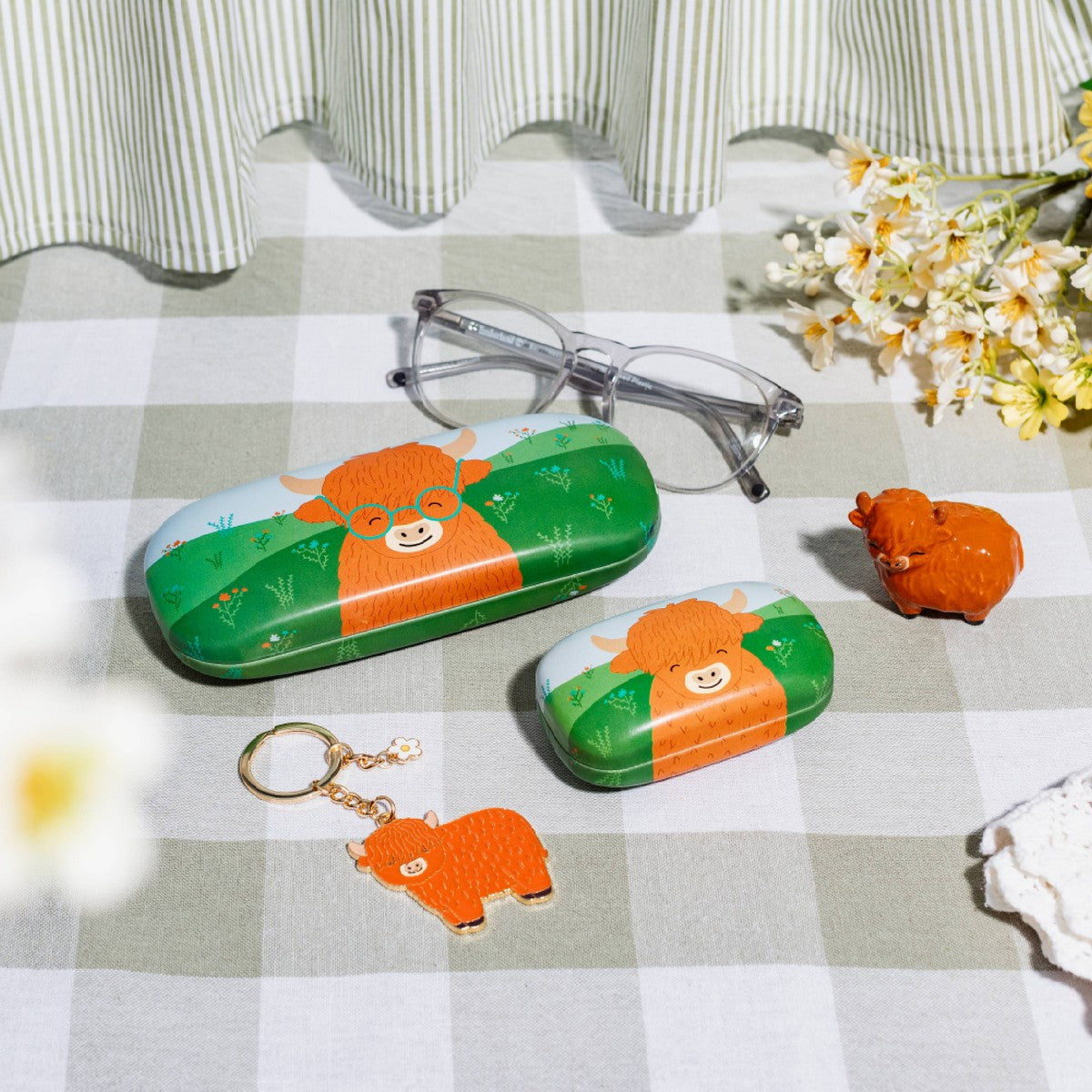 Highland Cow Keychain