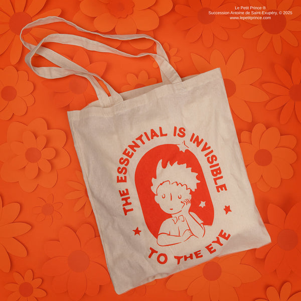 Cotton Tote Bag "What is essential is invisible to the eye"