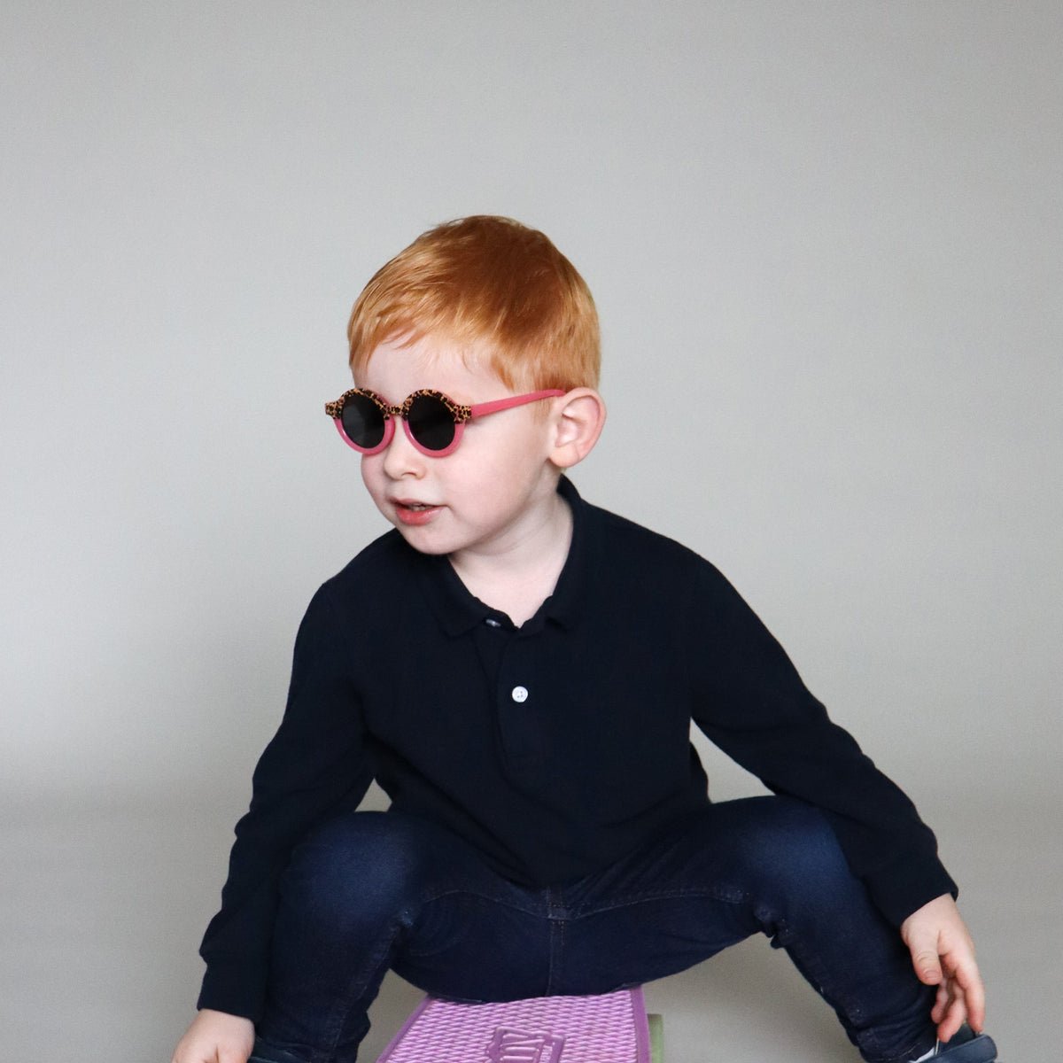 Baby Sunglasses - CAT 4 - Transparent Leopard
