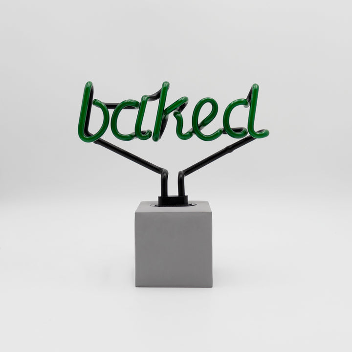Baked neon lamp