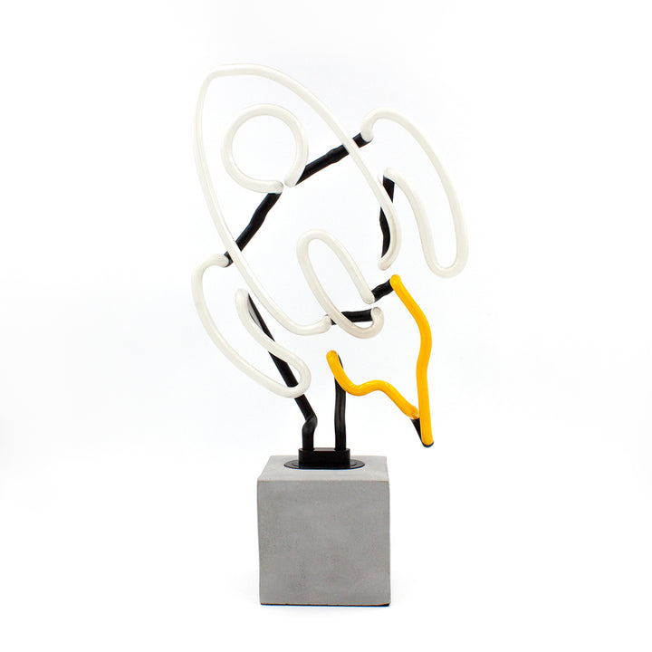 Rocket neon lamp