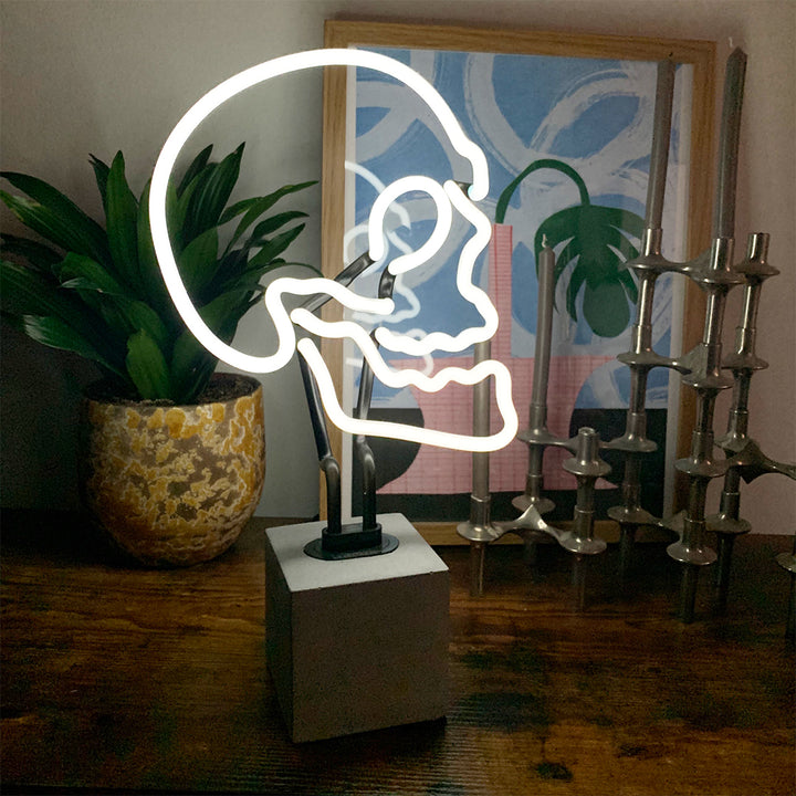 Skull neon lamp