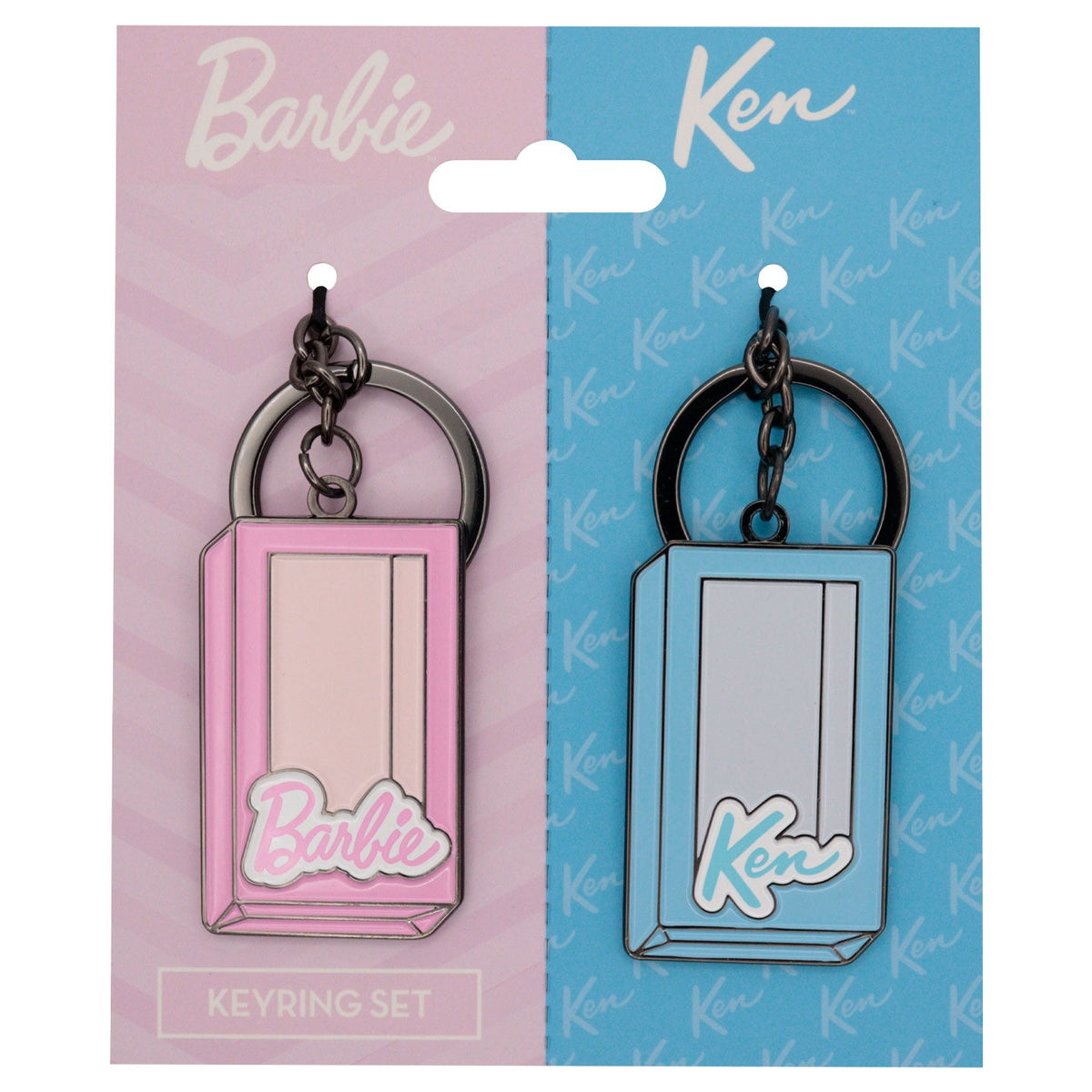 Set of 2 Barbie & Ken Keyrings