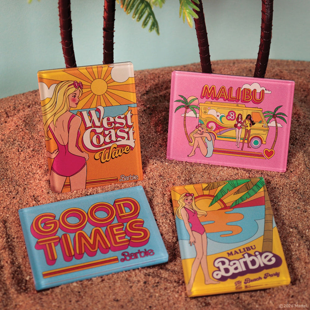 Set of 4 Barbie magnets - Malibu Barbie