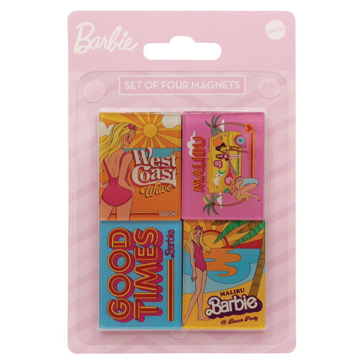 Set of 4 Barbie magnets - Malibu Barbie