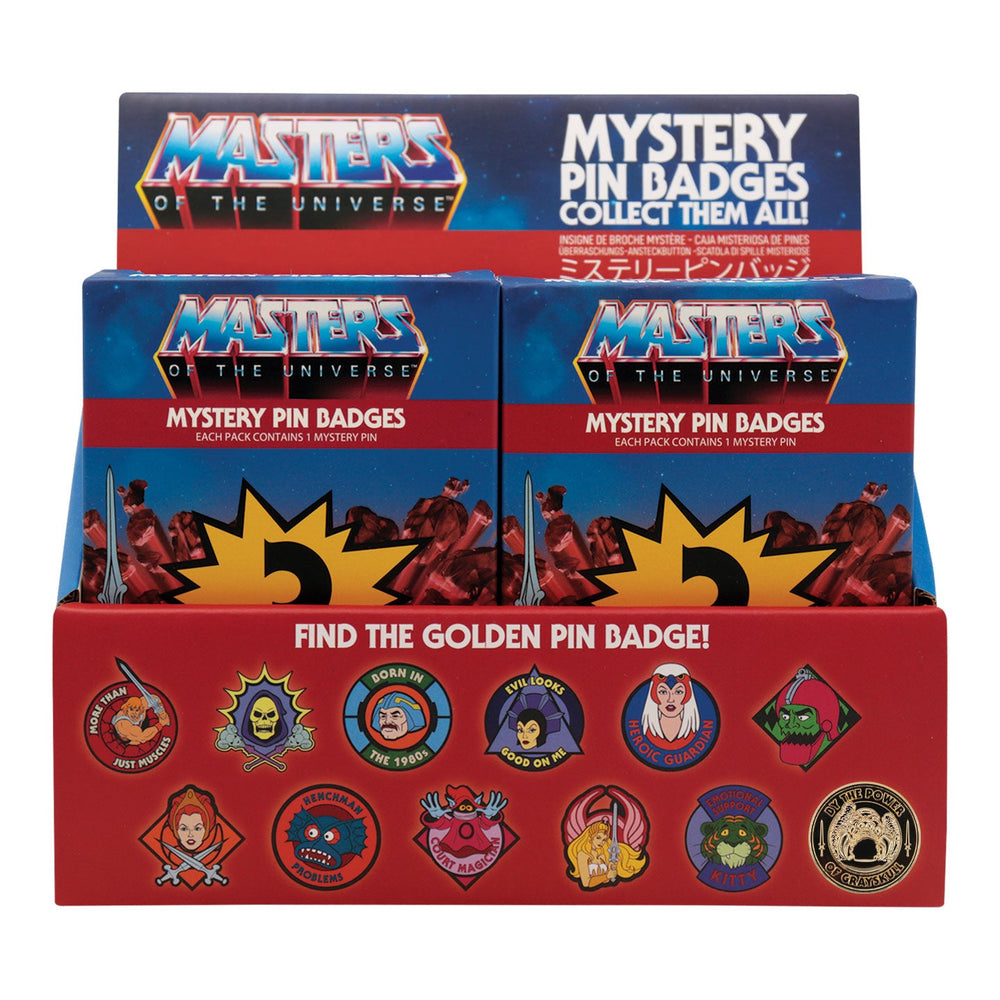 Display de 12 blind boxes Masters of the Universe - pin’s mystère