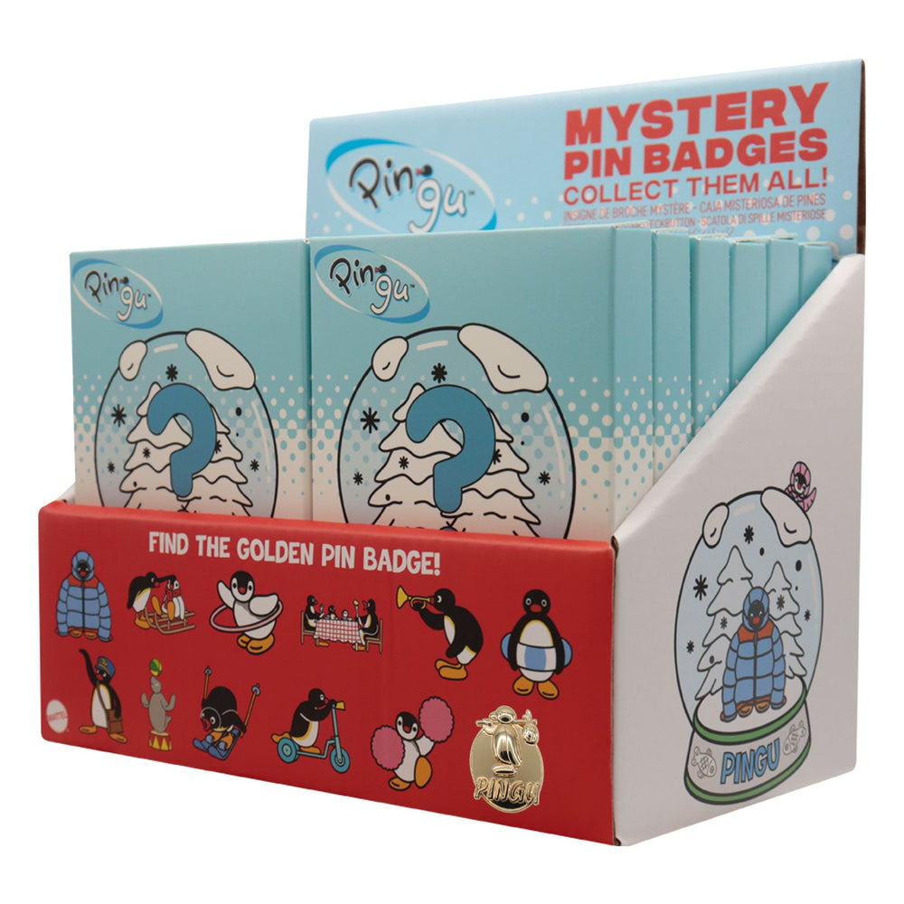 Display de 12 blind boxes Pingu - pin’s mystère