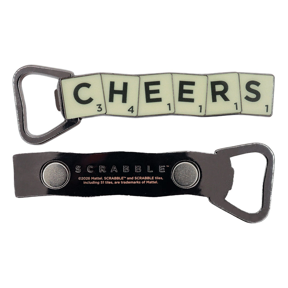 Scrabble Magnetic Bottle Opener - Cheers