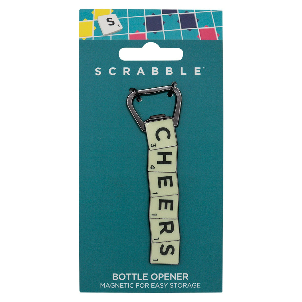 Scrabble Magnetic Bottle Opener - Cheers