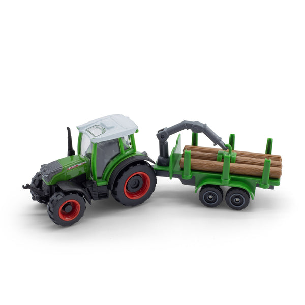 TRACTEUR FENDT 3" 209 VARIO AVEC REMORQUE À GRUMES