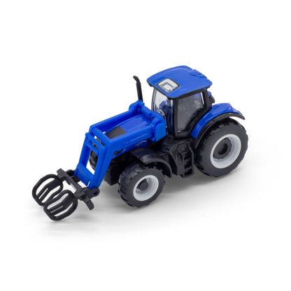 MINI CONSTRUCTION VEHICLES - NEW HOLLAND 3" TRACTOR WITH FRONT LOADER